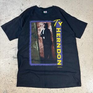 Vintage Ty Herndon On Tour 1998 Black T-Shirt Mens XL Country Music Band Tee 90s